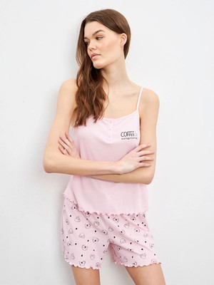Lc Waikiki Yeni Sezon U Yaka Kadın Şortlu Pijama Takımı