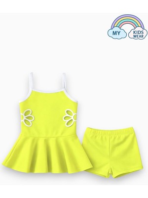 My Kids Wear Kız Çocuk Nakış Detaylı Garson Boy Mayo 5-14 Yaş 12592