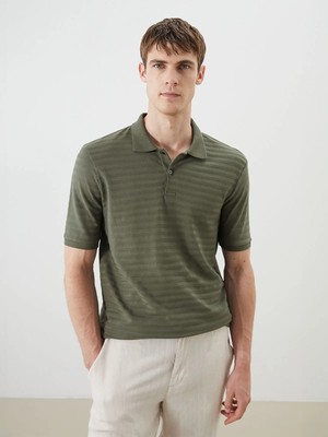 Lc Waikiki Yeni Sezon Polo Yaka Çizgili Pike Erkek Tişört