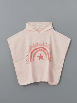 Lc Waikiki Yeni Sezon Baskılı Kız Çocuk Panço Havlu