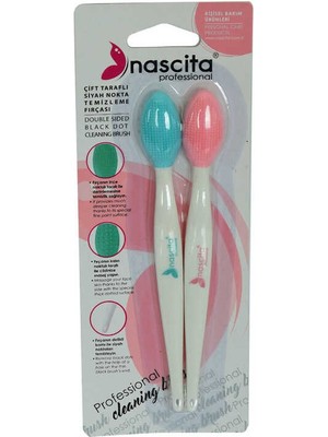 Subutu Profesyonel Çift Taraflı Siyah Nokta Temizleme Fırçası 2 Li 1 Paket