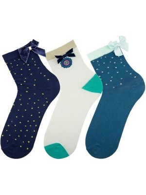 Bross Aksesuarlı 3lü Kadın Kısakonç ONL-02751