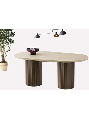 Sweet Home Masa Sandalye Açılır Oval Picasso Sidon Yemek Masası Mdf  Mutfak,salon,yemek Odası Masası