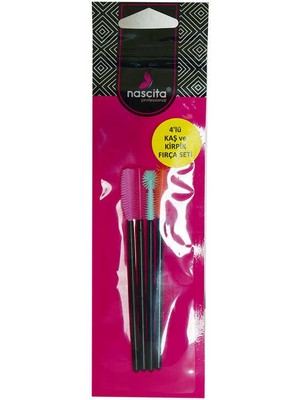 Subutu Kaş ve Kirpik Fırça Seti Maskara Seti 4 Lü