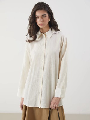 Lc Waikiki Yeni Sezon Çizgili Oversize Kadın Gömlek Tunik