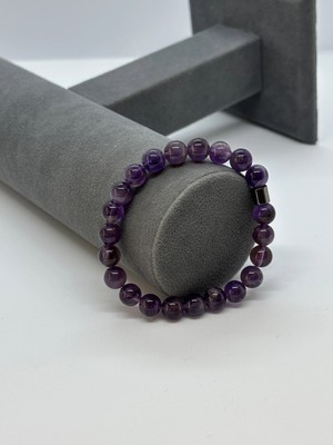 Bazarhane Ametist Doğal Taş Bileklik