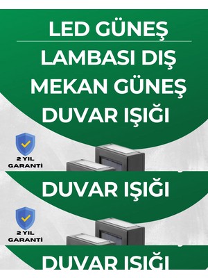 Eco Lounge Şeffaf Abajurlu Duvar Tipi Solar Işık