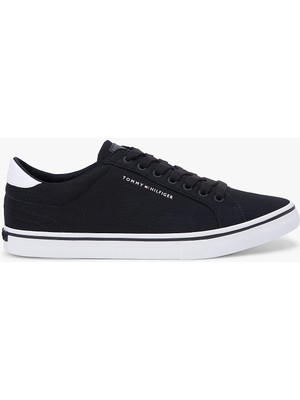 Tommy Hilfiger Vulc Core Uzun Bağcıklı Erkek Siyah Sneaker FM0FM05688BDS