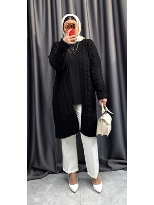 Nisum Moda Kalın Örgü Triko Hırka