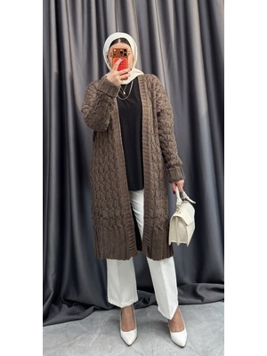 Nisum Moda Kalın Örgü Triko Hırka