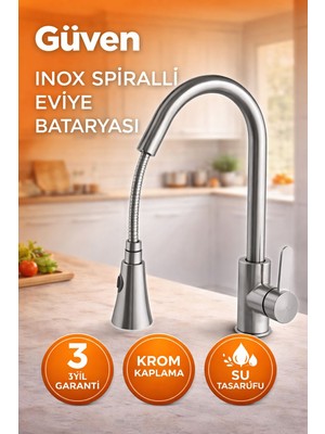 Güven Inoks Spiralli Eviye Bataryası
