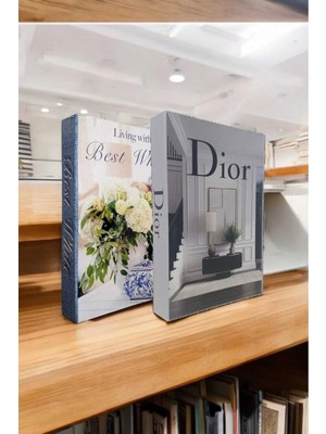 Bgv Home Dekoratif Kitap Görünümlü Içi Açılabilir Kutu 2 Adet