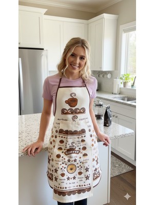 Sungur Çeyiz Mutfak Önlüğü Düğme Havlulu