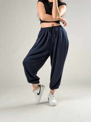 Cocopelli Pileli Lacivert Kadın Jogger Pantolon COC2850