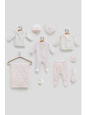 Caramell Marin Premium Müslin 10LU Set Kız Pembe