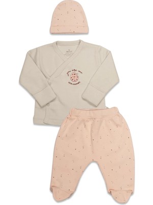 Bistyle Gots Sertifikalı 3lü Set Cute Happy Somon-Unisex