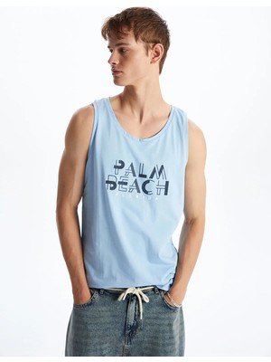 Lc Waikiki Yeni Sezon Bisiklet Yaka Baskılı Erkek Atlet