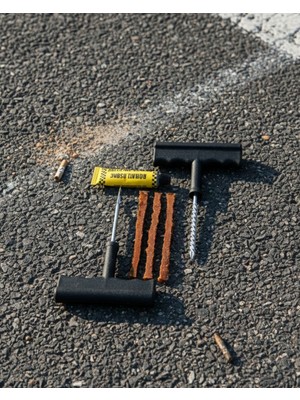 Astraltech Otomobil Motosiklet Bisiklet Için Güvenli Lastik Tamir Kiti