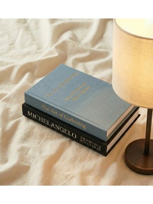 Bgv Home Dekoratif Kumaş Kitap Kutu 2'li Set (Michelangelo The Art)