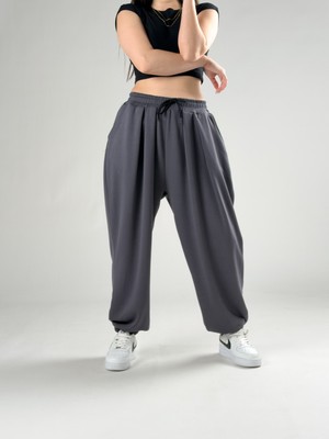 Cocopelli Pileli Füme Kadın Jogger Pantolon COC2844