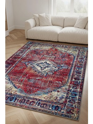 Kilim Home Maskülen Kontrast Desenli Vintage Halı