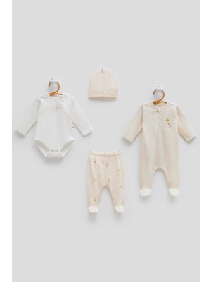 Caramell Torino Premium 4'lü Set Erkek Bej