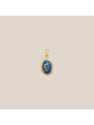 Altıntaş Lapis Lazuli Taşlı Altın Kolye Ucu
