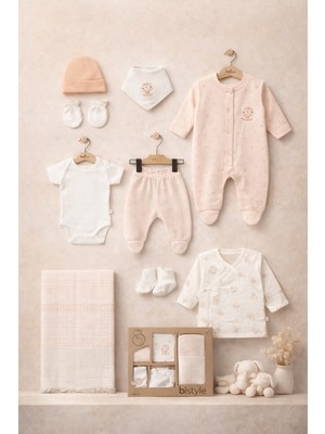 Bistyle Gots Sertifikalı 10LU Set Cute Happy Somon-Unisex