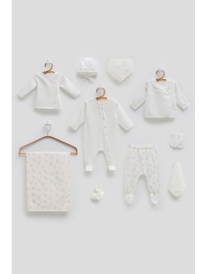 Caramell Marin Premium Müslin 10LU Set Kız Ekru