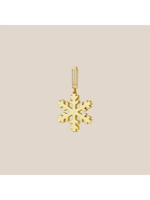 Altıntaş Kar Tanesi Altın Charm Uç
