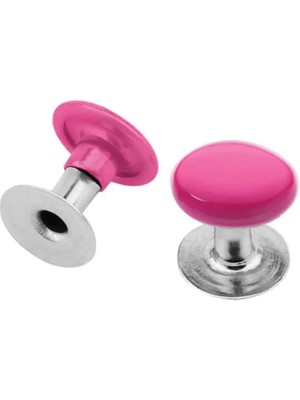 Hapshoe 5 mm 00 No Fuşya Pembe Renkli 30 Adet Perçin Rivet
