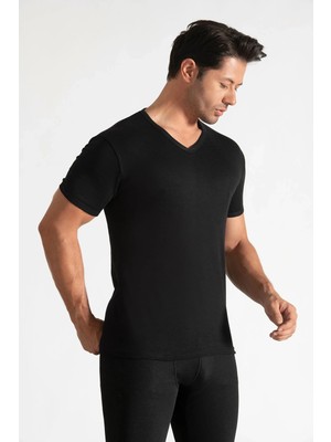 Hepsine Rakip Erkek V Yaka Ribana Kısa Kol Fanila 6 Lı Paket