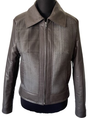 Asus Deri Aspina - Hakiki Kuzu Derisi Vizon Rengi Kadın Ceket