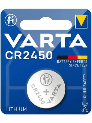 Varta CR2450 3V Elektronik Lityum Pil Germany