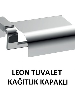 Onno Leon Kağıtlık Kapaklı Krom