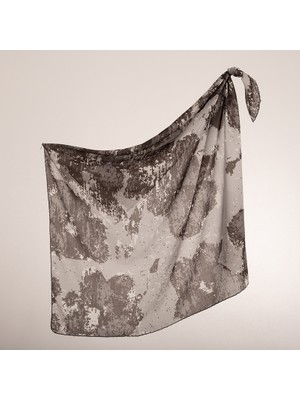 Piramit Naturel Eşarp | Düzensiz Doku