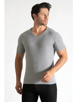 Hepsine Rakip Erkek V Yaka Ribana Kısa Kol Fanila 6 Lı Paket