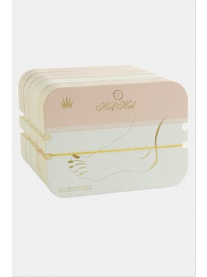 Zero Land Storozde 2 Li Oval Kalın Halhal Kartı 100 Adet - Beyaz