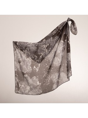 Piramit Naturel Eşarp | Düzensiz Doku