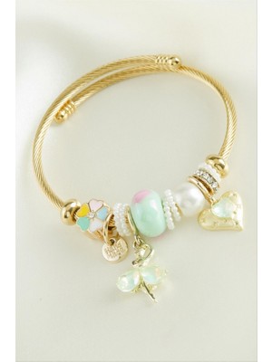 Zero Land Storozde Kalp Yıldızı Panora Bileklik - Sarı