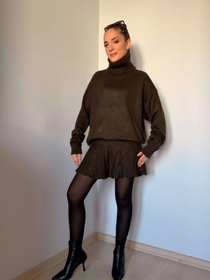 Acı Kahve Balıkçı Yaka Triko Takım