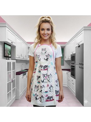 Sungur Çeyiz Mutfak Önlüğü Düğme Havlulu