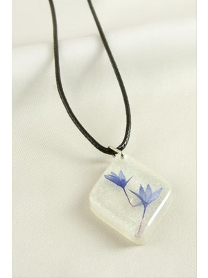 Zero Land Storozde Peygamber Çiçeği Epoksi Kolye - Şeffaf