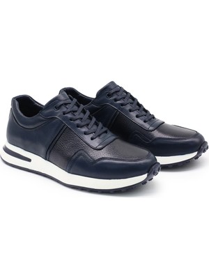 Erkek Hakiki Bufalo Baskı Deri Konforlu Eva Taban Günlük Ayakkabı