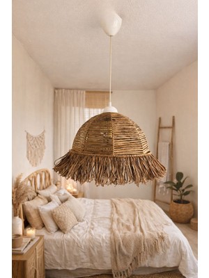 Saçaklı Kahve Bohem Avize 1. Model