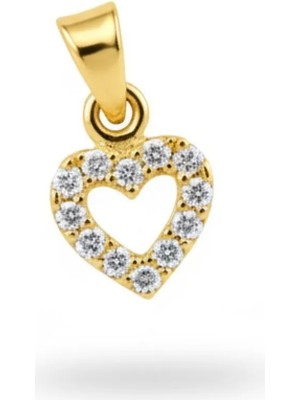 Altıncık 14 Ayar Altın Kalp Kolye Ucu