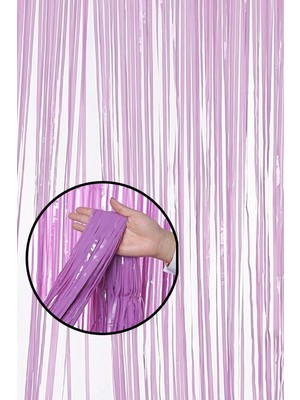 Pekshop Lila Fon Perdesi 100X200 cm Arka Fon Kapı Perde Lila Renk
