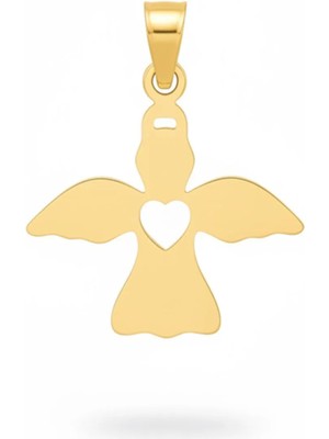 Altıncık 14 Ayar Altın Melek Kolye Ucu