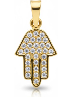 Altıncık 14 Ayar Altın Fatma Ana Eli Kolye Ucu