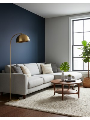 Avizade Nebula Eskitme Metal Retro Lambader-Modern Salon Aydınlatması-Eğimli Başlıklı Dekoratif Köşe Lambası